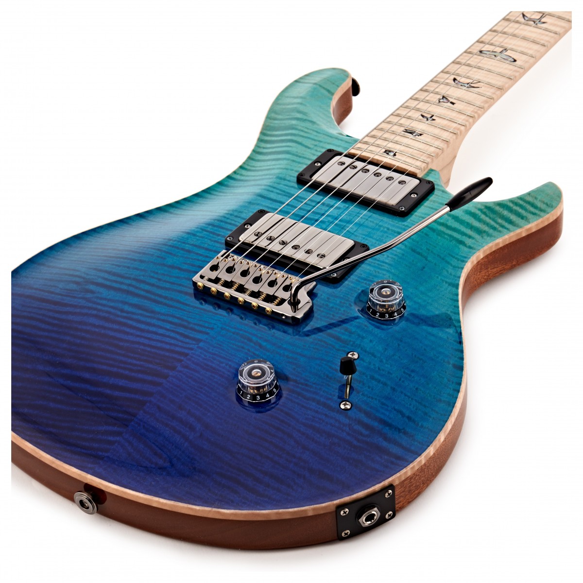 ギター PRS Custom24 10TOP EXP LTD Blue Fade DEMO) PRS Custom 24 Wood Library, 10 Top Blue Fade - Demo products